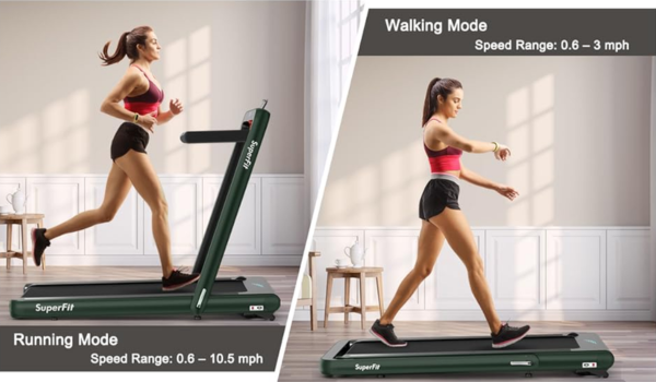 GoPlus 2-in-1 SuperFit Folding Treadmill 