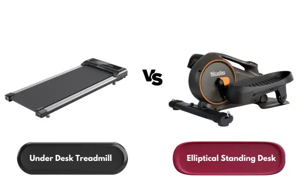 Under Desk Treadmill vs Elliptical Standing desk