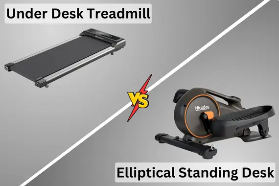 Under Desk Treadmill vs Elliptical Standing Desk